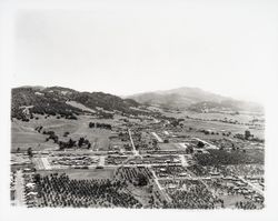 Aerial view of Rincon Valley, Santa Rosa, California, 1964