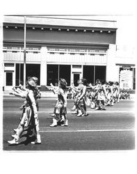 Girls' Marching Unit in the Sonoma-Marin Fair Parade, Petaluma, California, July 1965