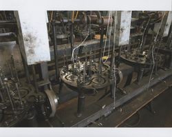 Empty braiding machines, Sunset Line & Twine, Petaluma, California, Dec. 2006