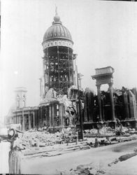 San Francisco's City Hall after the earthquake