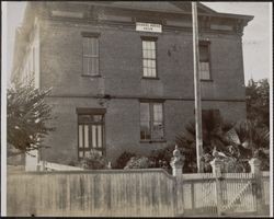 Petaluma public school, Fifth Street and B Street, Petaluma, California, 1859