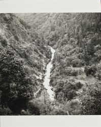 View looking down into the Klamath River canyon, Siskiyou County, California