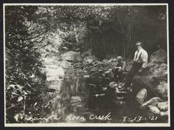 Charles R. Drake at Santa Rosa Creek, Santa Rosa Creek, Santa Rosa, California, July 17, 1921