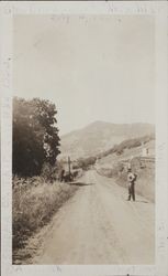 Stretch of road between six and seven miles east of Santa Rosa