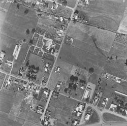 Above Hardies Lane at Steele Lane--aerial view