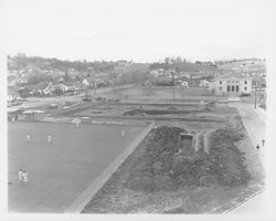 View of area around Fair and Douglas Streets, Petaluma, California, 1947