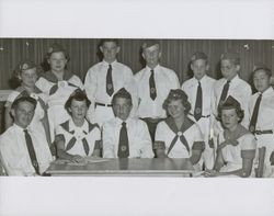 Group of 4H Club members, Petaluma, California, in the 1950s