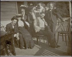 Group of Colton family members, 507 Magnolia Avenue, Larkspur, California, between 1900 and 1910