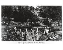 Bathing scene at Camp Meeker, California