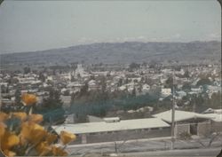 Looking eastward over Petaluma, California, about 1970