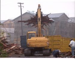Demolition of the Hamilton Cabinet Shop at 401 Second Street, Petaluma, California, Nov. 28, 2005