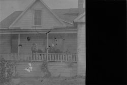 Speckter family on the porch of their home