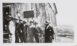 Group of Bay Area Native Sons of the Golden West at the Fort Ross Chapel