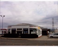 Auto World Building at 115 Petaluma Blvd. South, Petaluma, with fire station in the background, Sept. 25, 2001