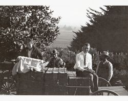 George P. McNear, Jr. at the McNear ranch in Sebastopol, California, about 1910