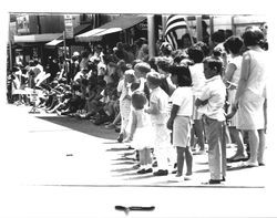 Crowds at the 1967 Sonoma-Marin Fair Parade, Petaluma, California