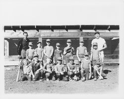 Athletics Rincon Valley Little League team at the Rincon Valley Little League Park, Santa Rosa, California, about 1961