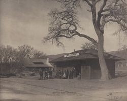 Boyes Hot Springs train depot, Depot Road, Boyes Hot Springs, California, February 2 or 7, 1908