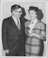 Ed Mannion and Ida Lupino, Petaluma, California, about 1960