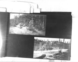 Views of Jack and Charmian London in their Studebaker wagon on their way to Oregon, June 12-September 5, 1911