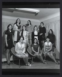 Finalists for Miss Sonoma County 1970, Santa Rosa, California, February 19, 1970