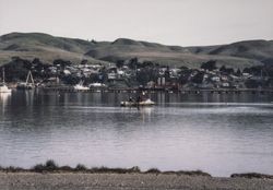 Fishing in Bodega Bay near Westshore Road, 1984