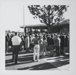 Mrs. Carma R. Leigh, California State Librarian, speaking at the dedication of the new Santa Rosa-Sonoma County Public Library