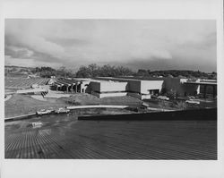 Piper Sonoma Cellars under construction, Healdsburg, California, 1980