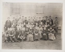 Professor C. G. Sullivan and students at Miriam District School