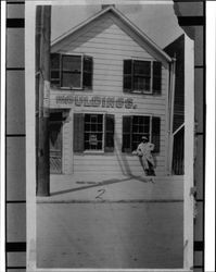 Exterior view of the Hopkins Lumber yard, Petaluma, California, 1905