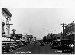 Fourth Street looking east from a point west of A Street