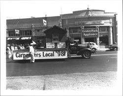 Carpenter's local 981 in Labor Day Parade, Petaluma, California, September 1, 1947