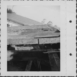 Petaluma Adobe undergoing restoration, Petaluma, California, about 1964