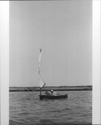 Sailboat race on the Petaluma River on July 28, 1973