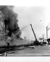 Putting out the fire at the Continental Hotel