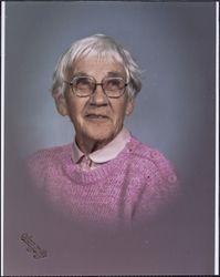 Portrait of Eva Lucille Converse Callison, Santa Rosa, California, 1987