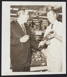 Hal Trebbe presenting a plaque