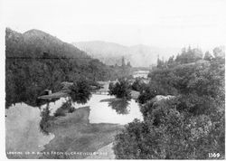 Looking up R. River from Guerneville Bridge