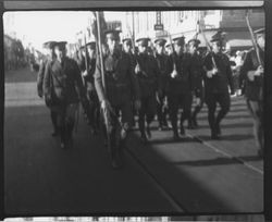 Army units marching in the Rose Parade