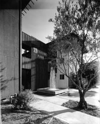 Entrance to the Creekside Park Apartments, Santa Rosa, California, 1965