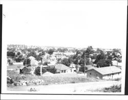 View from La Cresta looking east, Petaluma, California, 1952