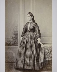 Portrait of Mary Angeline Brians taken in Sonoma County, California, in the 1870s