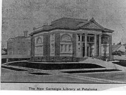 New Carnegie Library at Petaluma