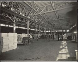 Interior of Matson Company terminal, Pier 31, San Francisco, California, 1920s