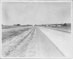 United States Highway 101 at the Washington Street exit, Petaluma, California, about 1960