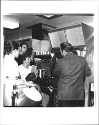 Various scenes of equipment at Petaluma Valley Hospital taken at an open house, Petaluma, California, 1984