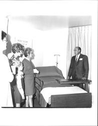 Various scenes of equipment at Petaluma Valley Hospital taken at an open house, Petaluma, California, 1984
