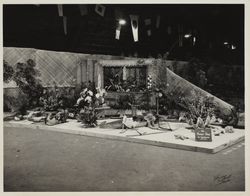 Flower shop display in the Flower Show at the Sonoma County Fair, Santa Rosa, California, about 1945