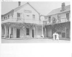 Three women in front of Montrio Hotel