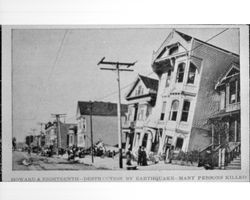 Howard & Eighteenth--destruction by earthquake, many persons killed